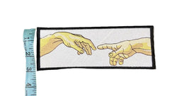 Creation of Adam Iron On Patch: Michelangelo Renaissance Art, 8*3 Inch