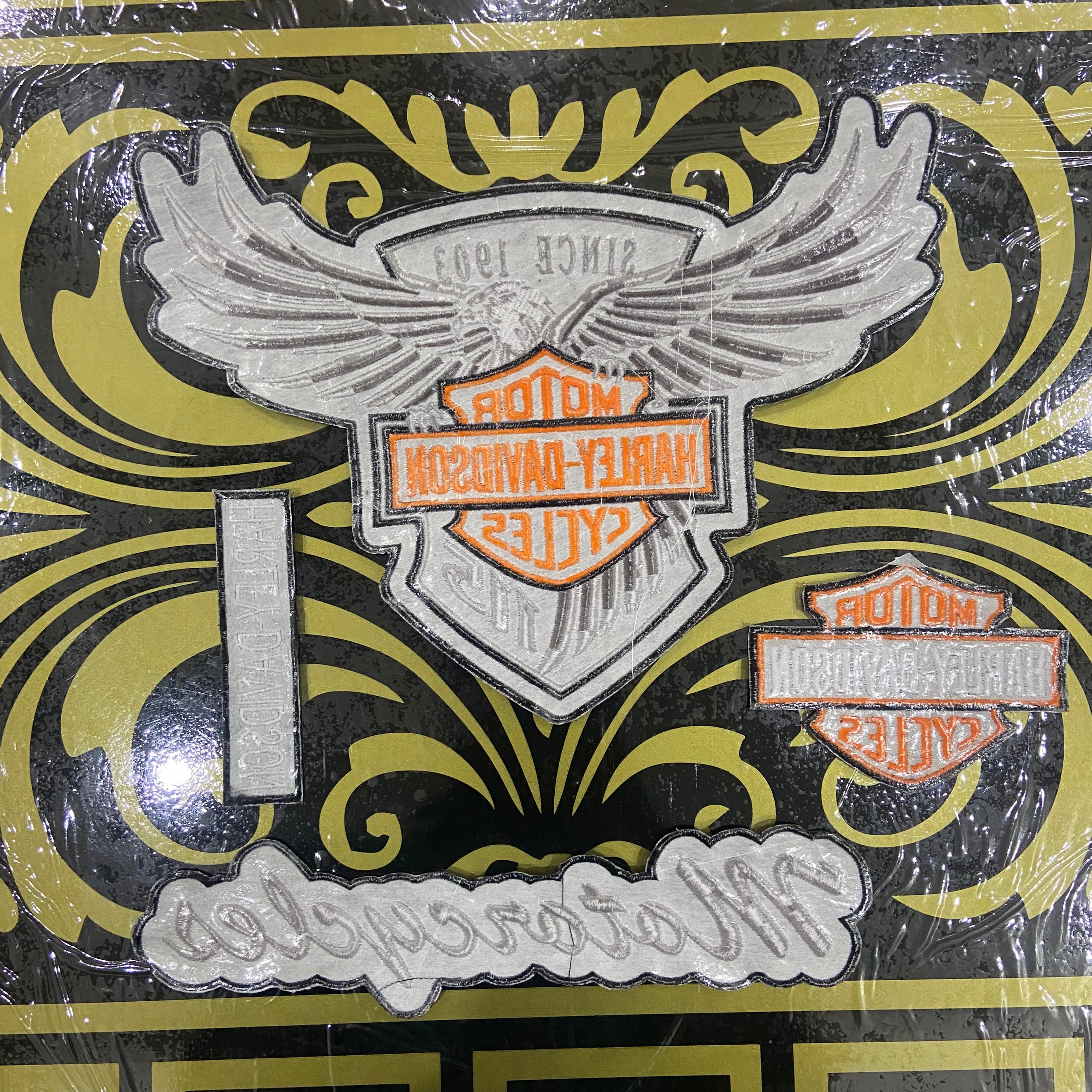 Harley-Davidson Eagle Full-Panel Set | 4-Piece Custom Vest Pack