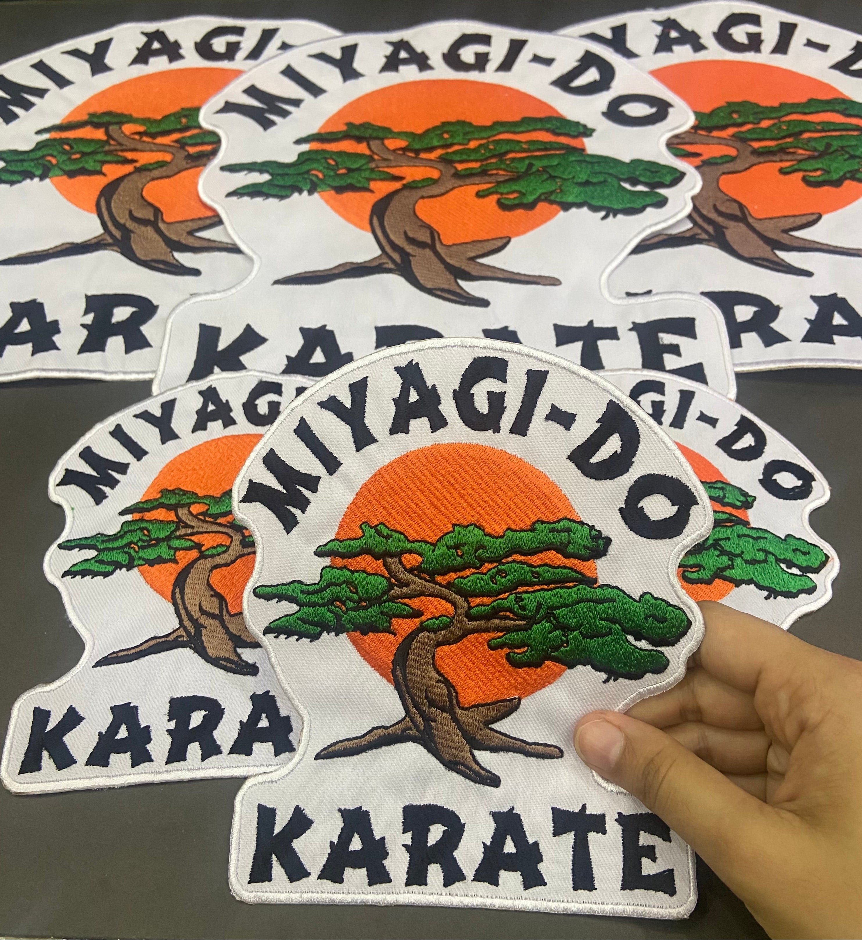 Karate Kid Miyagi-Do Embroidered Patch – Bonsai Tree Logo – Cobra Kai Series Inspired