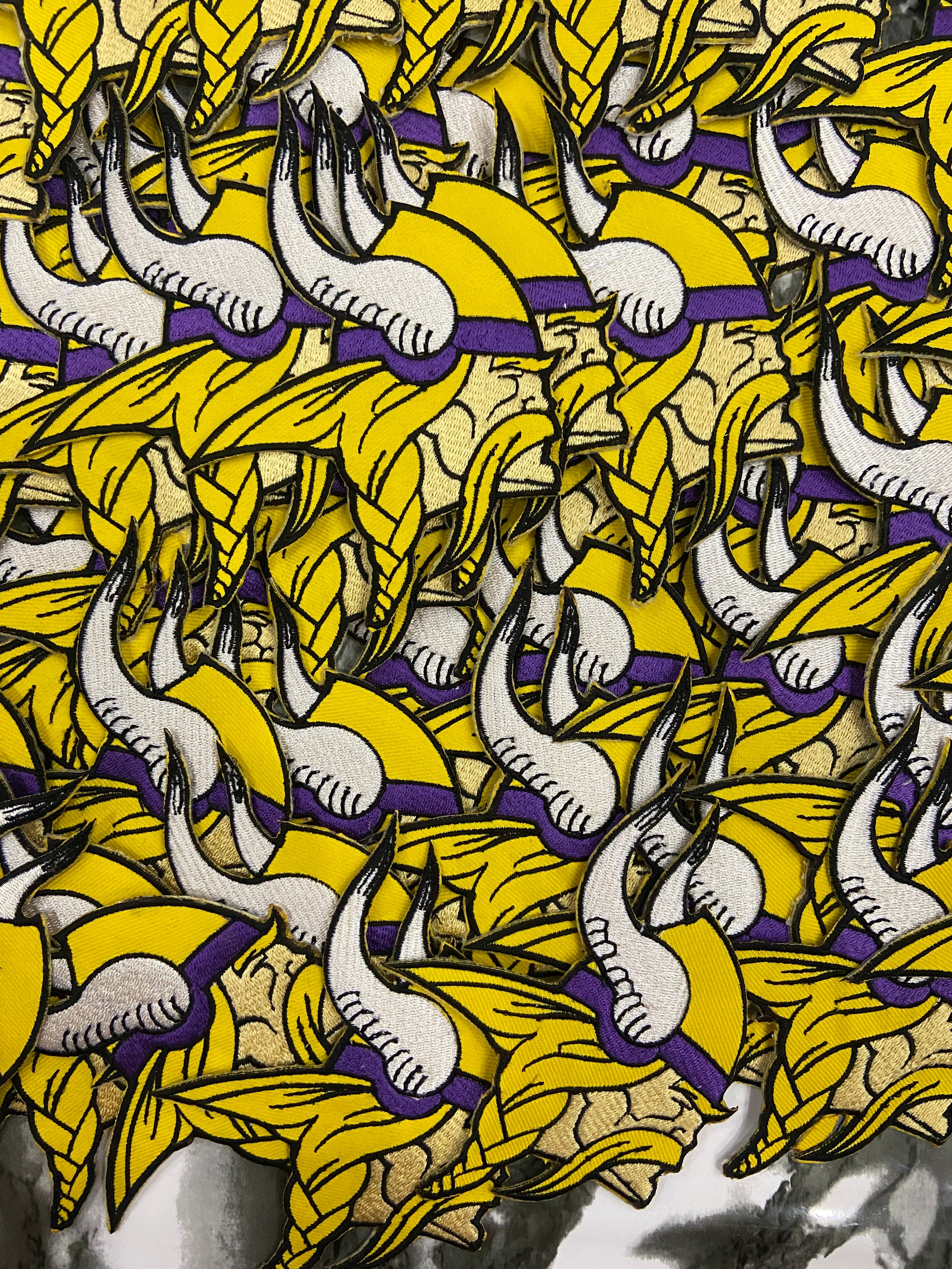 Minnesota Vikings Embroidered Patch Set – Purple Pride Football Logo Applique