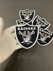 Harley Davidson Raiders Biker Patch - 4 Inch Embroidered Motorcycle Shield - Iron On / Sew On Badge