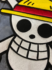 Straw Hat Pirates Patch: Anime Skull & Crossbones - Iron-on or Sew-on