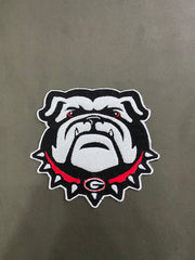 Georgia Bulldogs Embroidered Patch Set | Large UGA Mascot Back Patch, Small Bull Dog, Vintage UGA, White SEC, Power G | Individual or Full Set