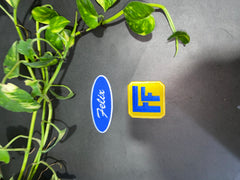 Fix-It Felix Jr. 2-Piece Patch Set | Felix Name & 'F' Logo Embroidered Iron-On for Costume