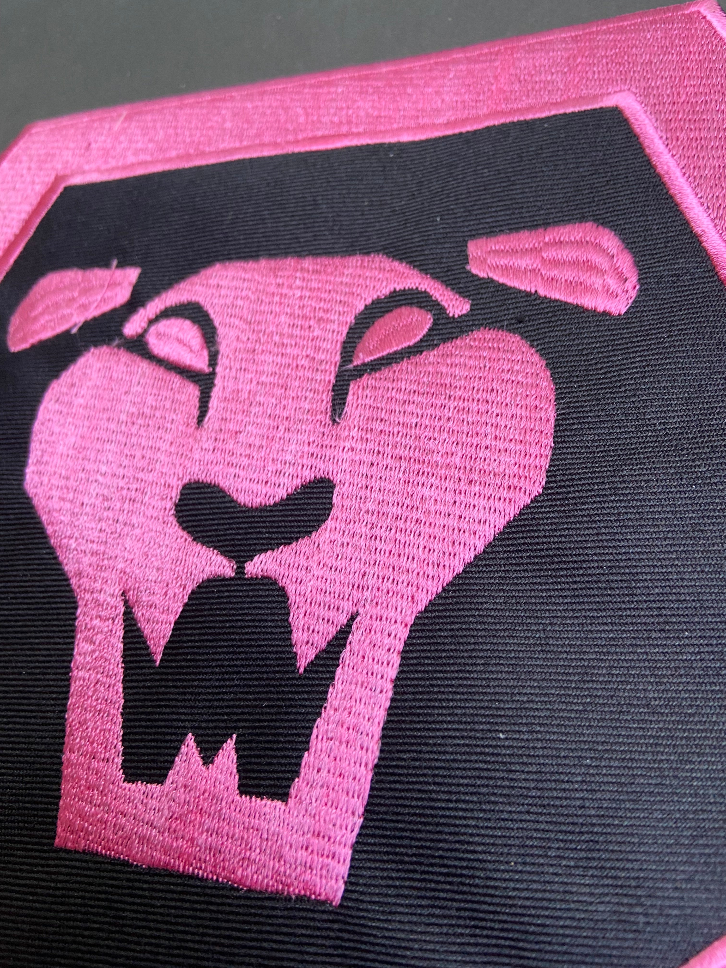 Kpop Saja Boys Embroidered Back Patch – 12" Demon Hunter Lion Logo – Iron-On