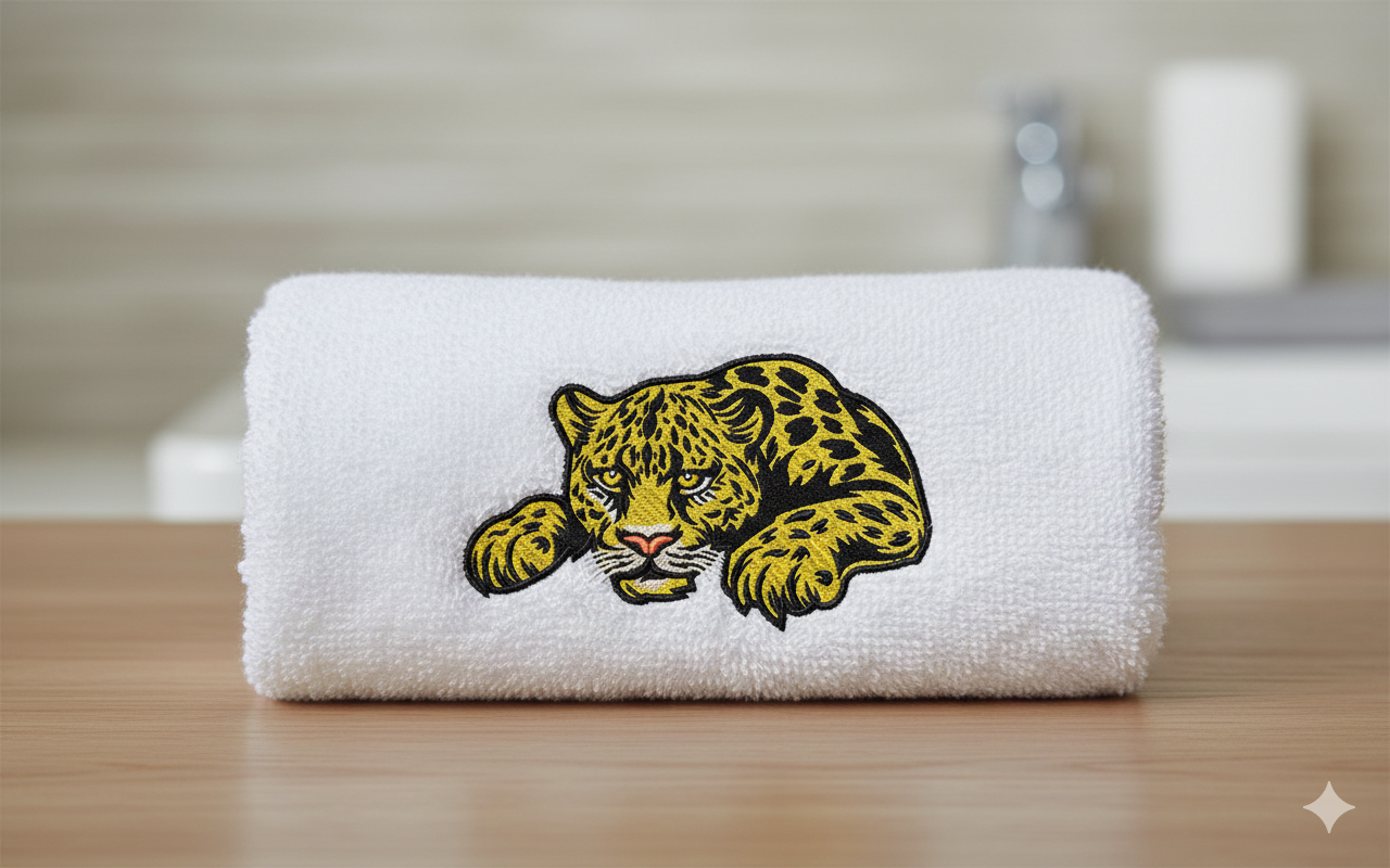 Leopard Embroidery Design, Big Cat Machine Embroidery File, 8 Sizes & 8 Formats