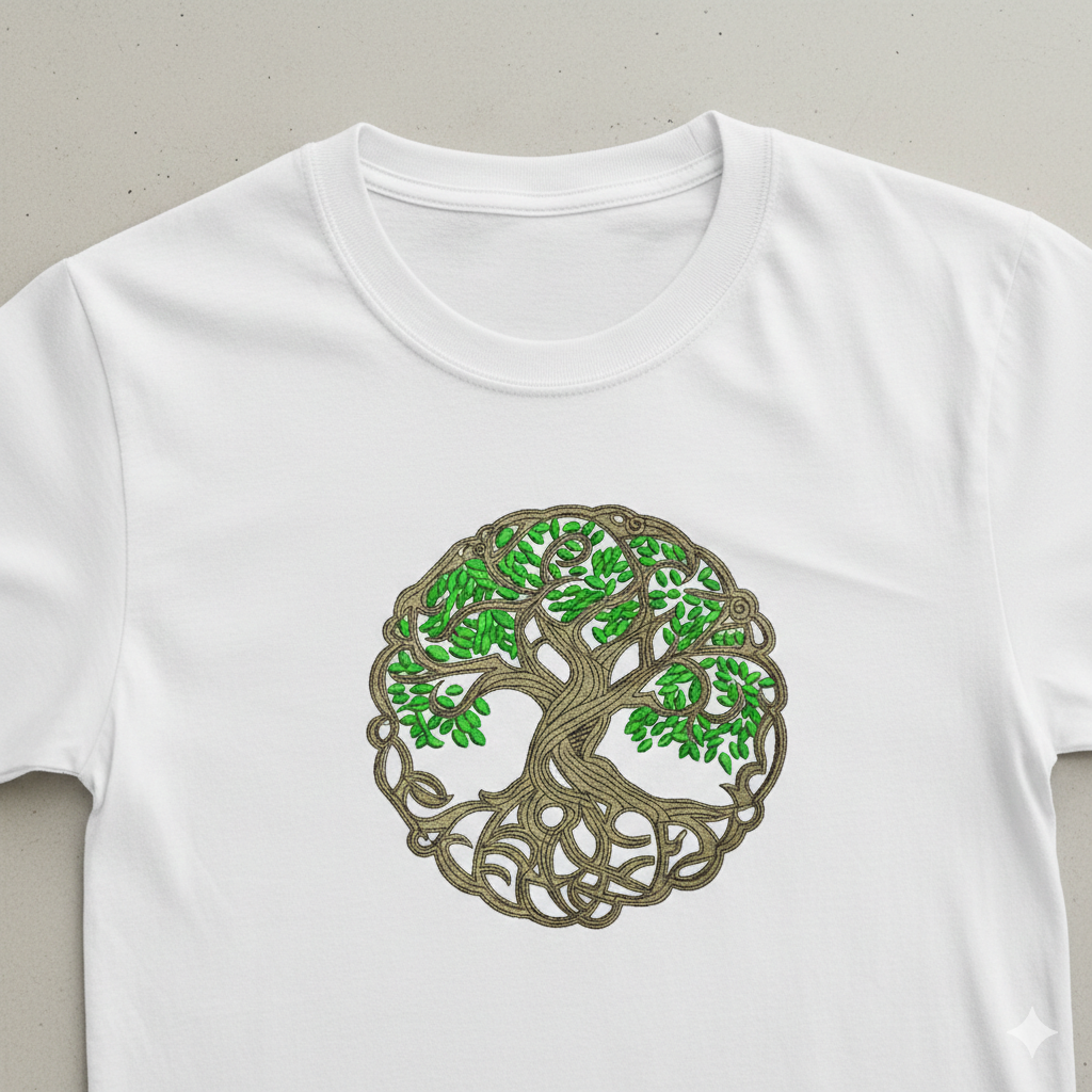 Celtic Tree of Life Embroidery Design – Yggdrasil Machine File (8 Sizes, 8 Formats)