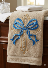 Christian Easter Cross Embroidery: Spring Flower Crucifix Design for Machine Stitching and Sublimation.