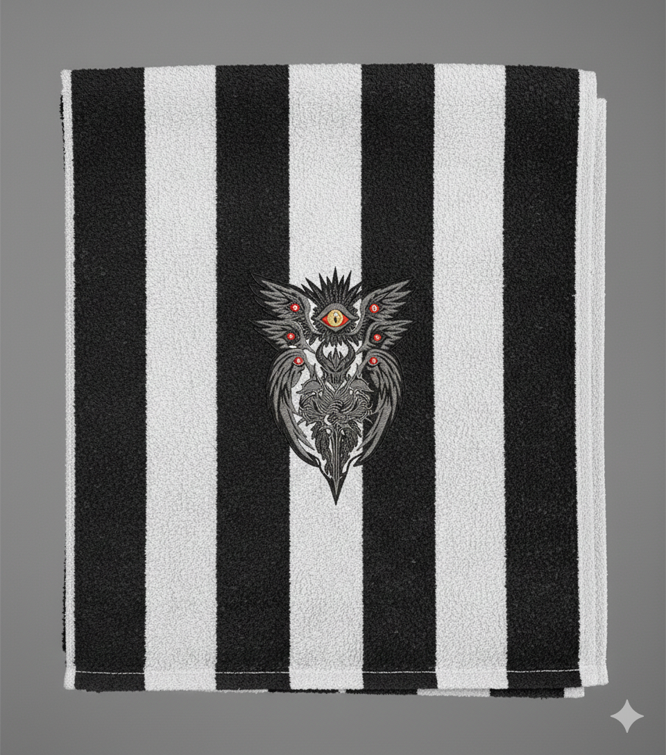 Gothic Seraphim and Dark Knight Machine Embroidery Design