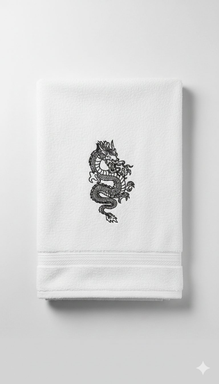 Dragon Embroidery Design, Japanese Dragon File, 8 Sizes 8 Formats