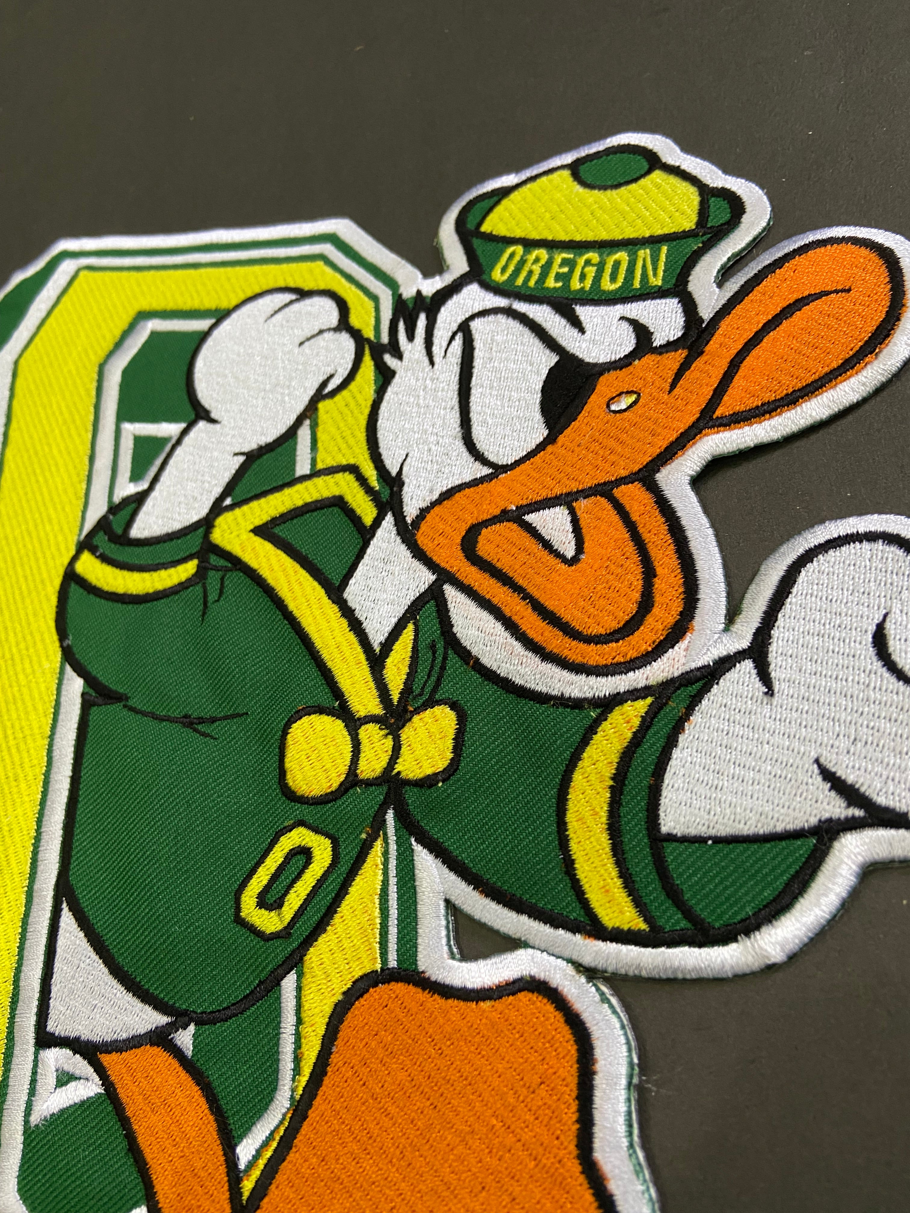 Donald Duck & Letter Patch Collection – Premium Green-Themed Embroidered Set