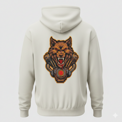 Howling Wolf Engine Embroidery Design – Biker Vest File (8 Sizes, 8 Formats) (Digital Download)