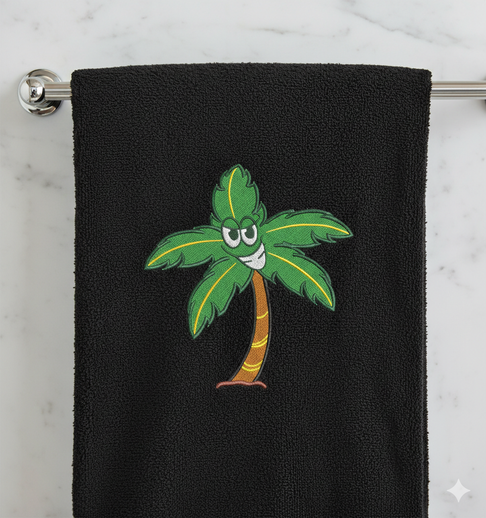 Palm Tree Embroidery Design, Cartoon Summer Machine File