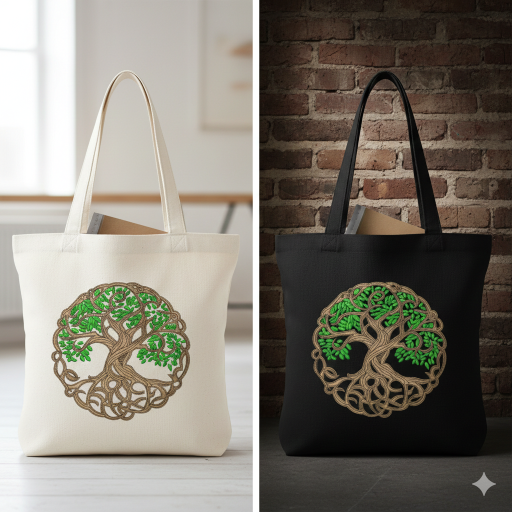 Celtic Tree of Life Embroidery Design – Yggdrasil Machine File (8 Sizes, 8 Formats)