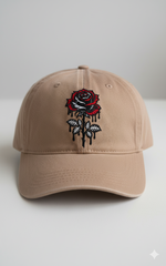 Gothic Dripping Rose Machine Embroidery Design: Floral Digital File (Instant Download)