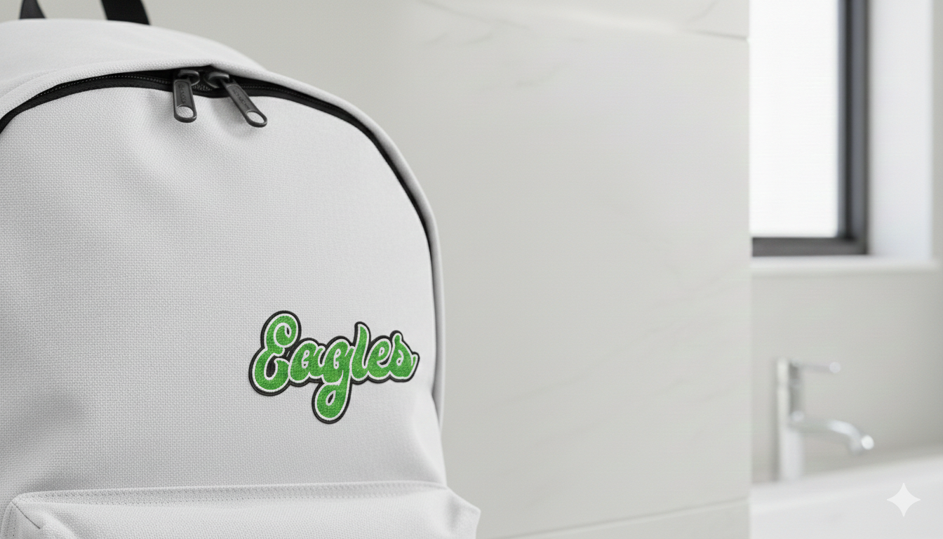 Eagles Script Machine Embroidery Design, Game Day Football Digital File