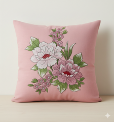 Peony Floral Bouquet Machine Embroidery Design, 8 Sizes (Digital Download)