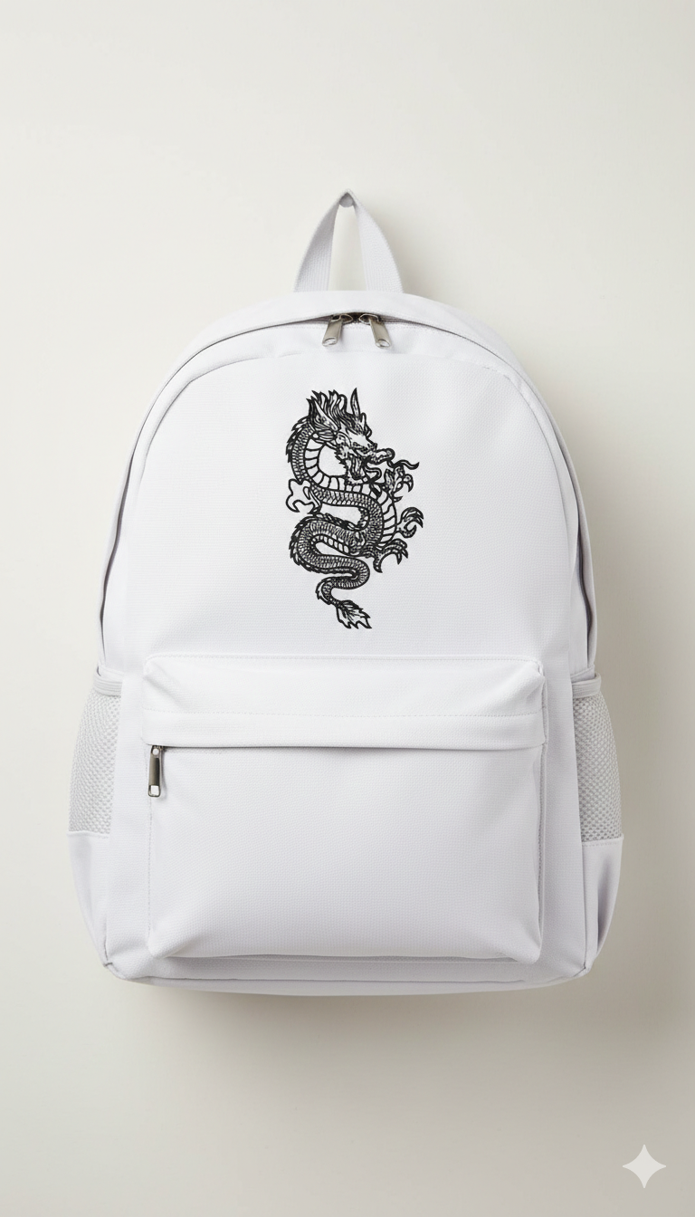 Dragon Embroidery Design, Japanese Dragon File, 8 Sizes 8 Formats