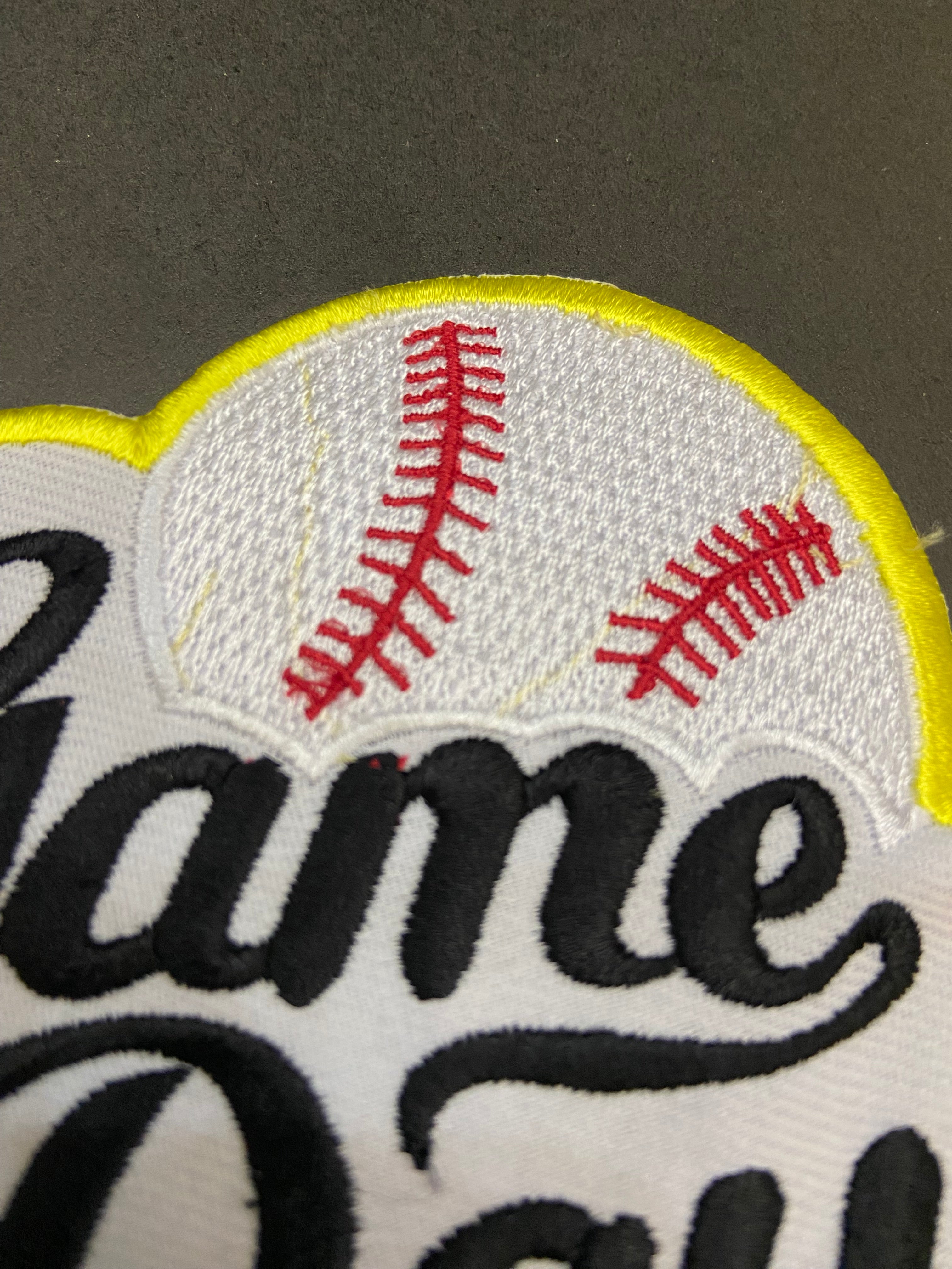 Soccer Game Day Embroidered Patch – Sporty Trucker Hat Applique