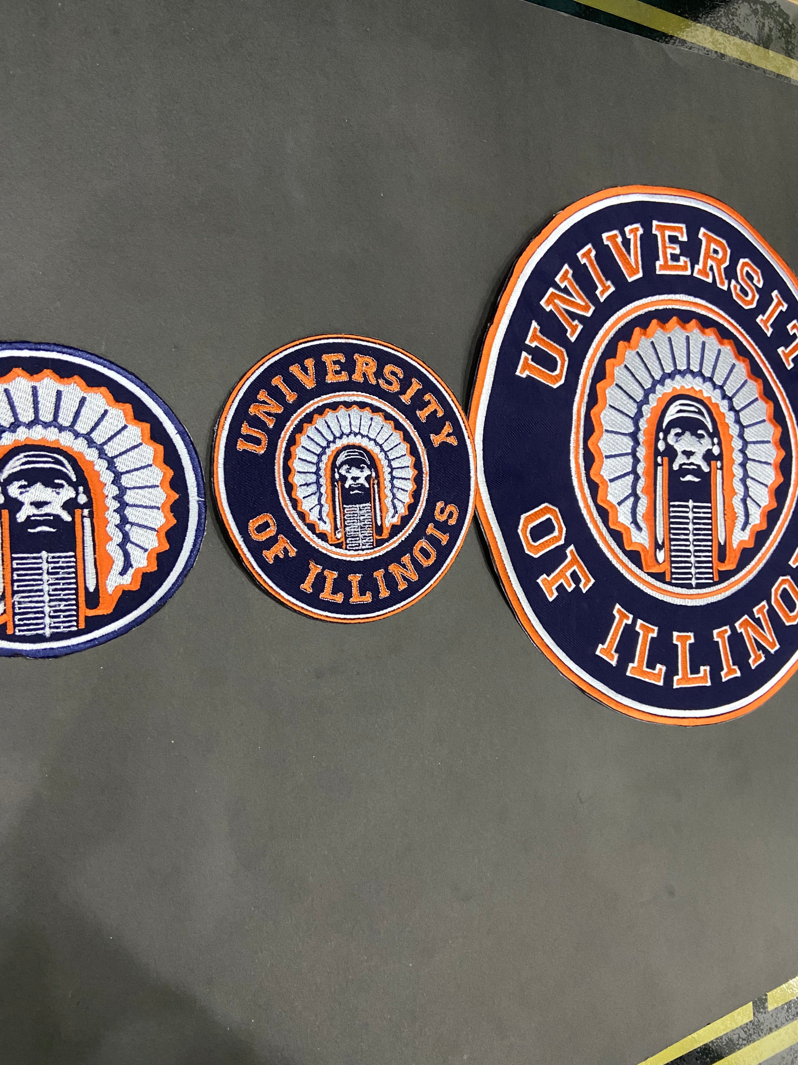 University of Illinois Fighting Illini Embroidered Patch – Premium NCAA Fan Applique
