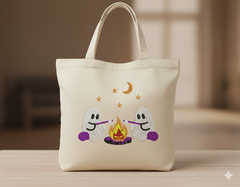 Ghost Campfire Embroidery Design, Spooky Halloween Machine File (Digital Download)