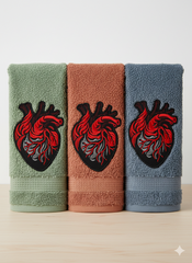 Anatomical Heart Embroidery Design, Human Heart PES, 16 Sizes BX File