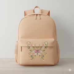 Floral Butterfly Machine Embroidery Design