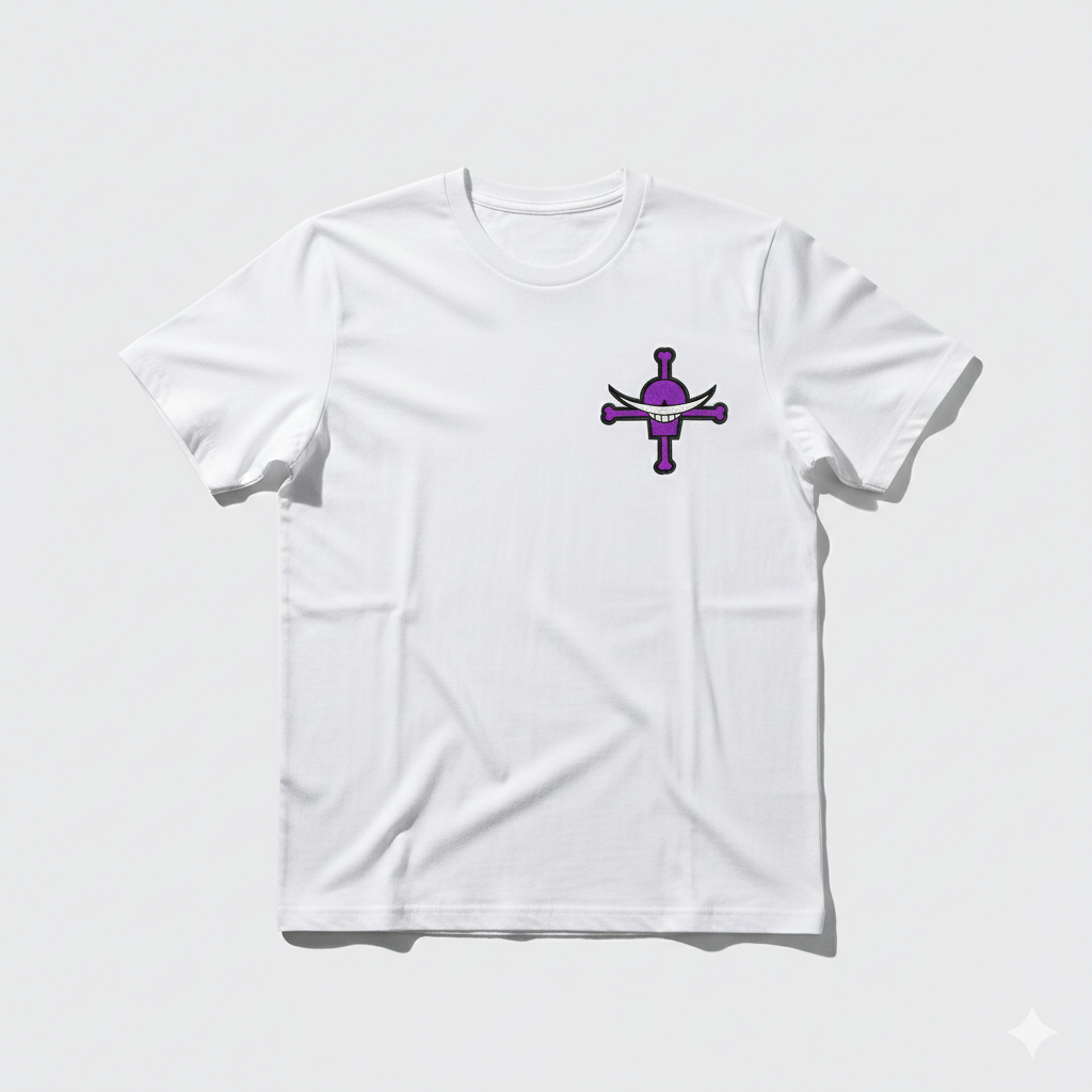 Purple Jolly Roger Embroidery Design - Pirate Skull Machine File - 8 Sizes 8 Formats