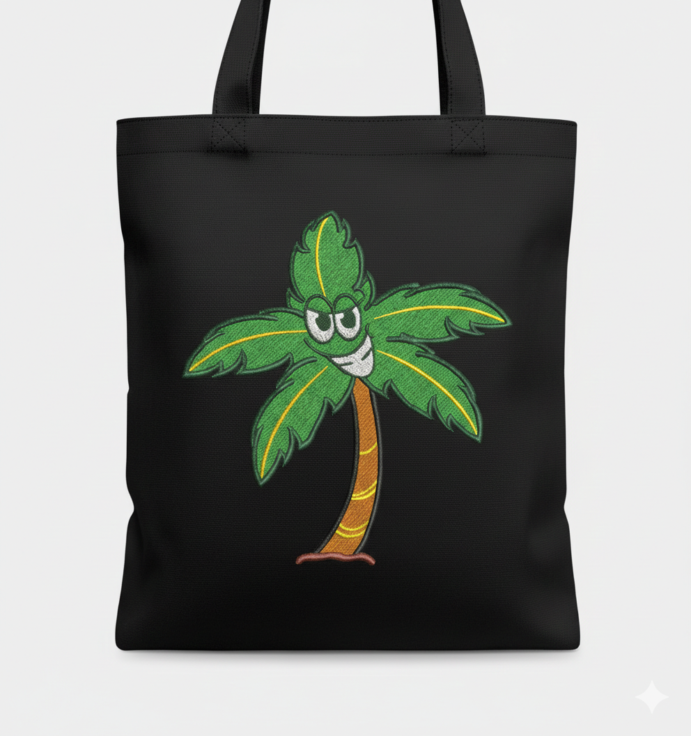 Palm Tree Embroidery Design, Cartoon Summer Machine File