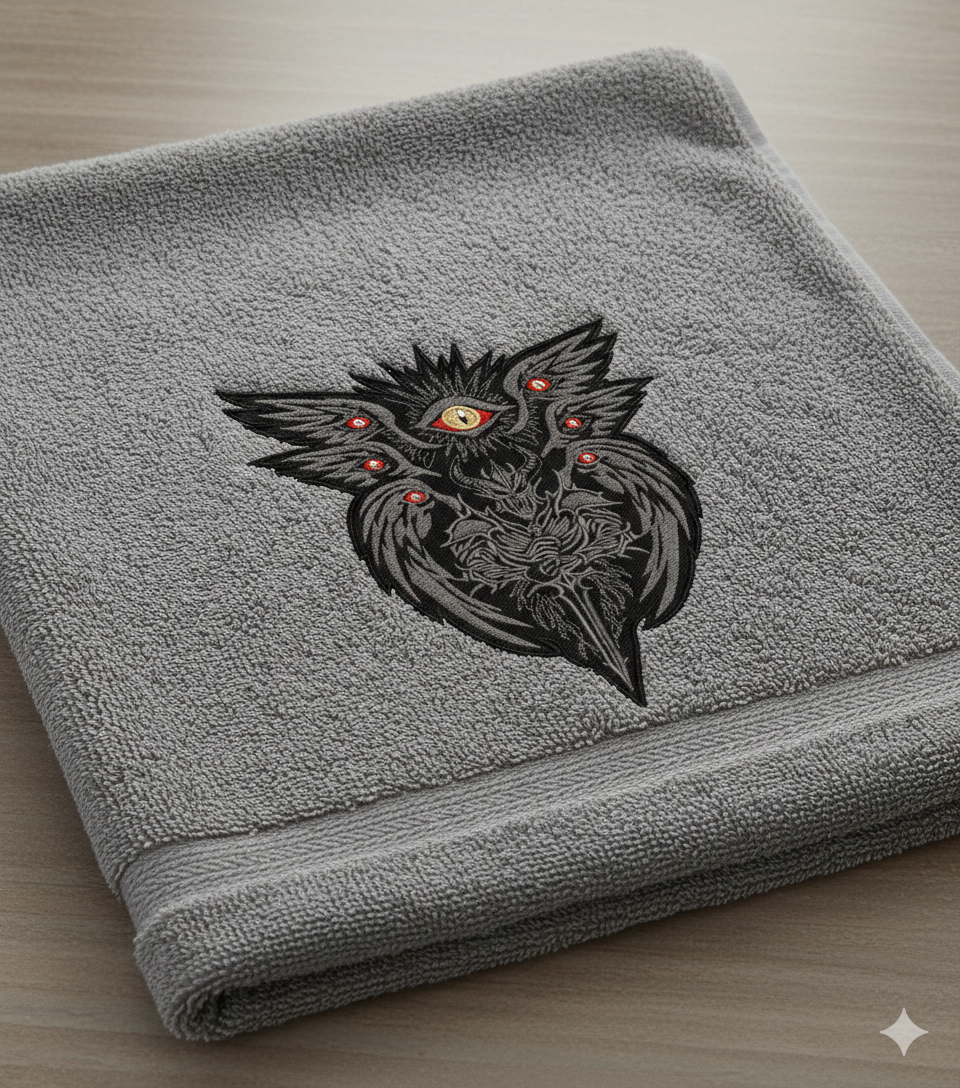 Gothic Seraphim and Dark Knight Machine Embroidery Design