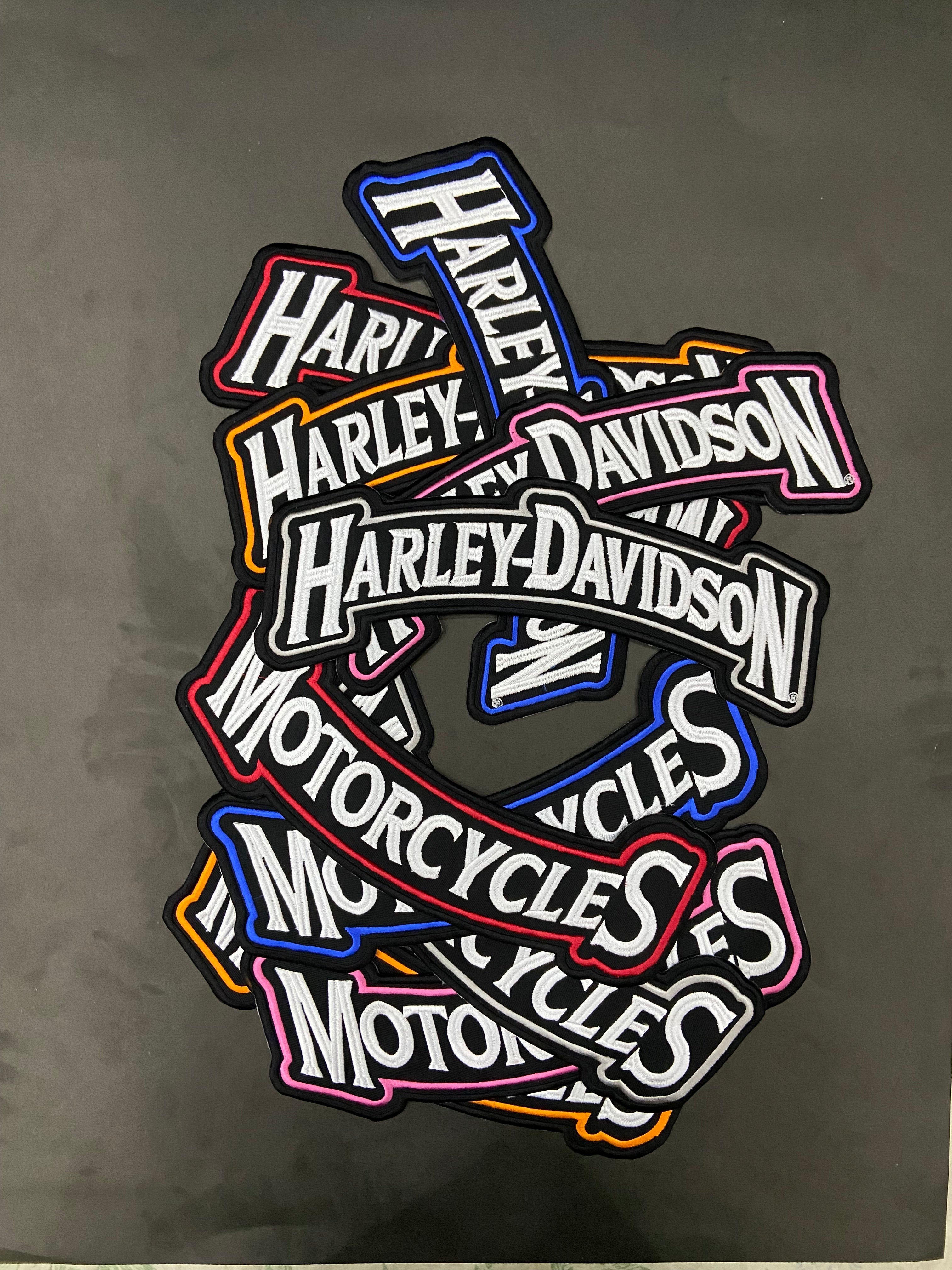 Harley-Davidson Top & Bottom Rocker Set | Embroidered Biker Badge
