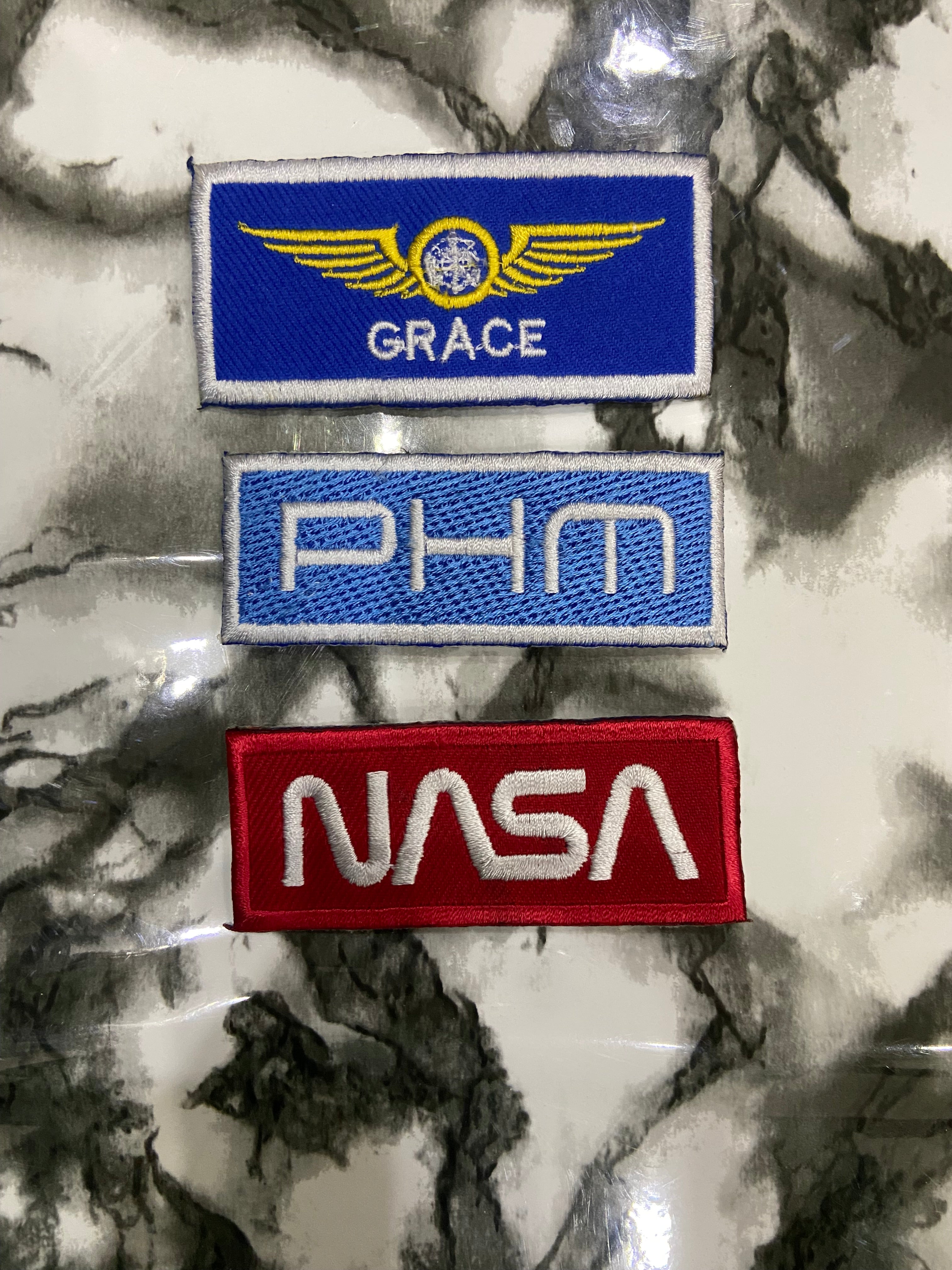 Hail Mary Embroidered Patch Set | 3-Piece Football & Pop Culture Badge Collection | Iron-On Sew-On Graphic Applique Set