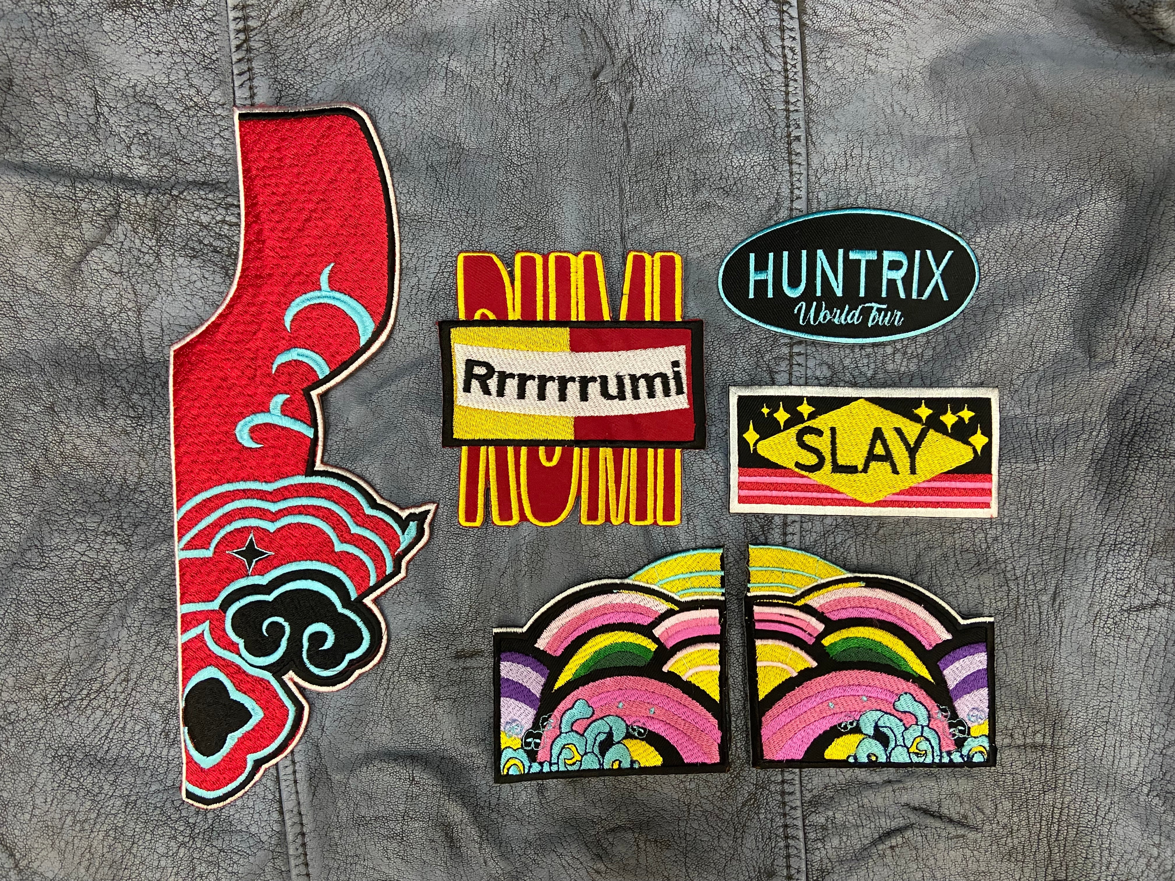 Kpop Demon Hunter Rummi Jacket Patch Set, DH Patches