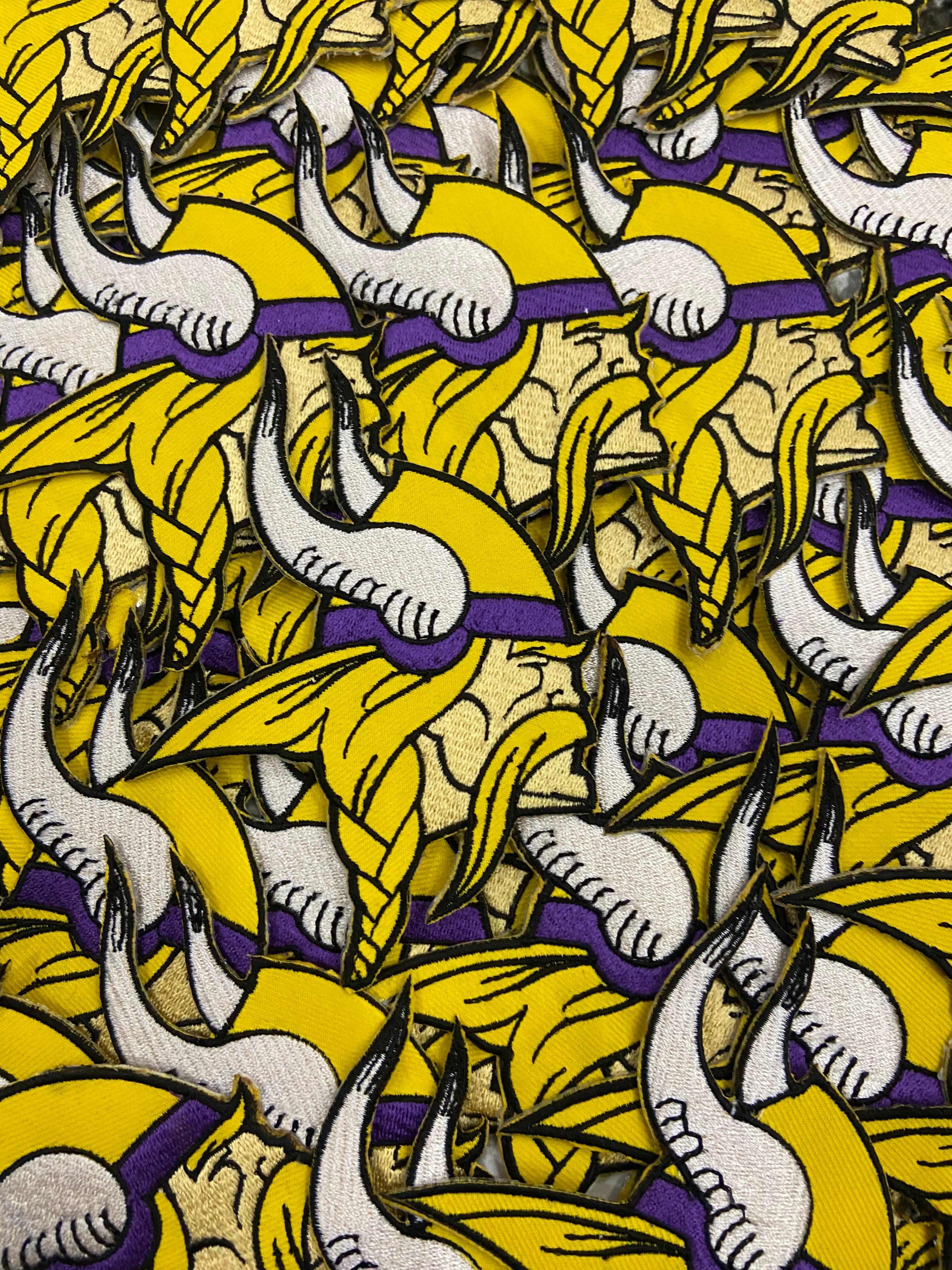 Minnesota Vikings Embroidered Patch Set – Purple Pride Football Logo Applique