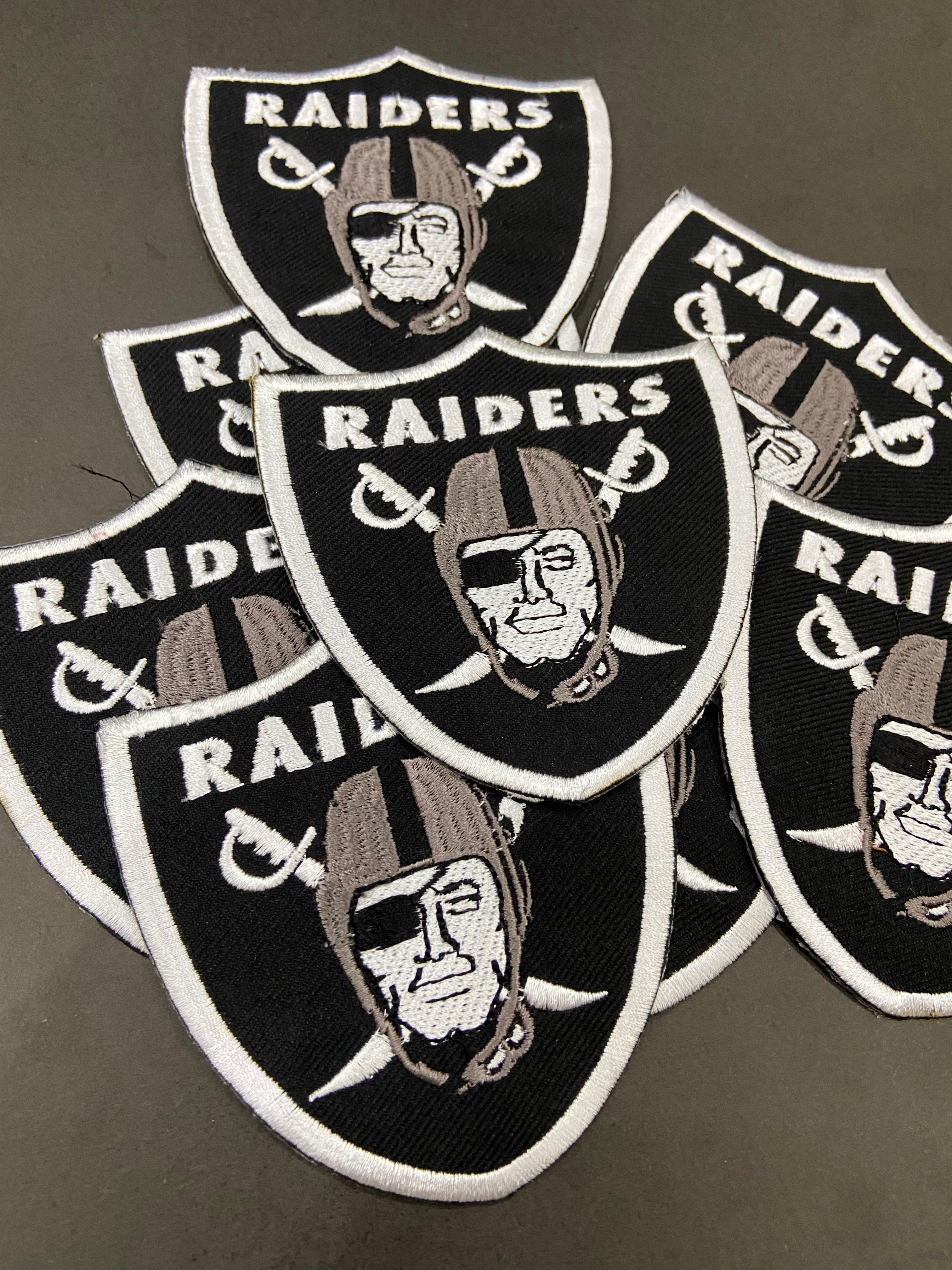 Harley Davidson Raiders Biker Patch - 4 Inch Embroidered Motorcycle Shield - Iron On / Sew On Badge