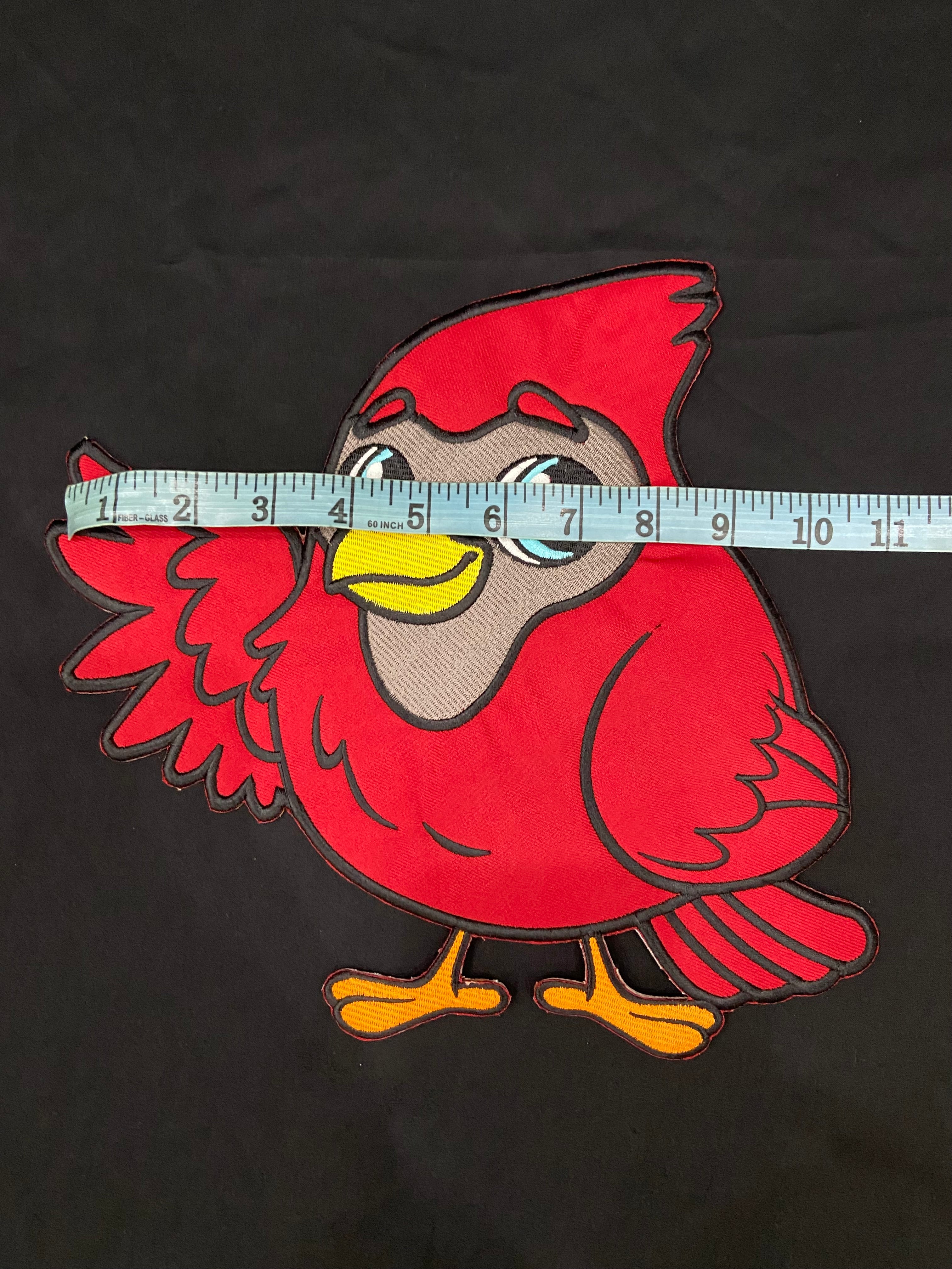 Red Bird Embroidered Patch – Iconic Angry Bird Back Applique