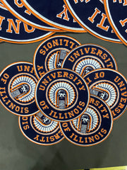 University of Illinois Fighting Illini Embroidered Patch – Premium NCAA Fan Applique