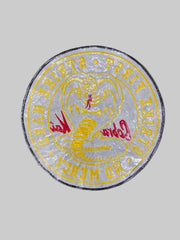 Cobra Kai Karate Motto Patch – Strike First Strike Hard No Mercy – Large Embroidered Applique