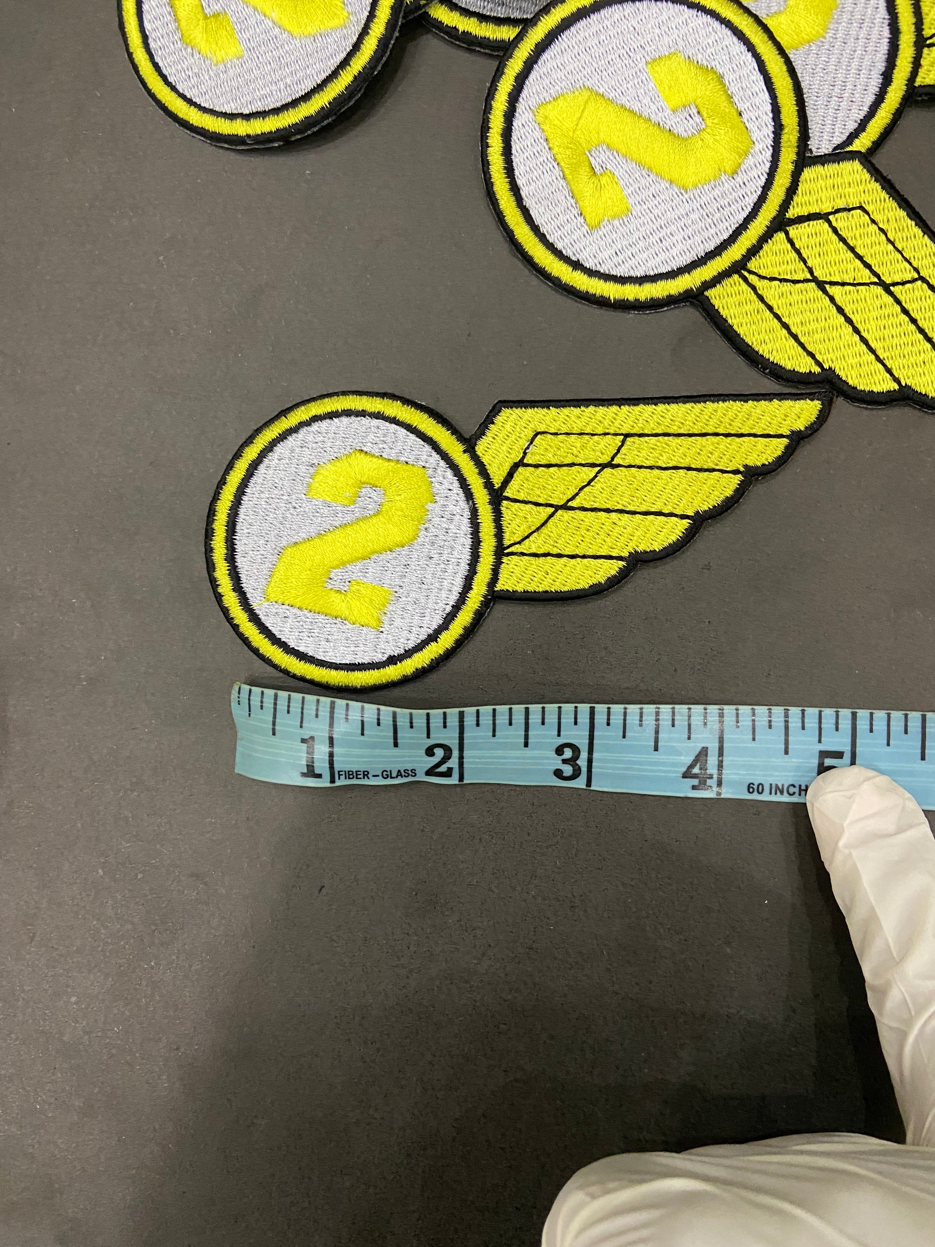 2 Biker Winged Embroidered Patch | Motorcycle Riding Badge