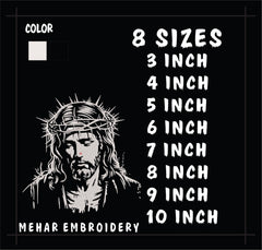 Jesus Crown of Thorns Embroidery, Christian Christ Machine File
