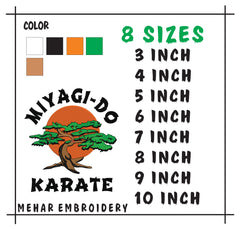 Miyagi-Do Karate Embroidery Design, Bonsai Tree Machine Embroidery File