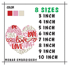 Eternal Love Hearts – Elegant Valentine’s Day Machine Embroidery