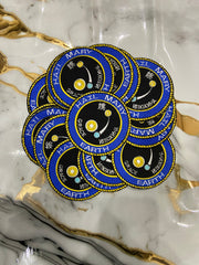 Hail Mary Embroidered Patch Set | 3-Piece Football & Pop Culture Badge Collection | Iron-On Sew-On Graphic Applique Set