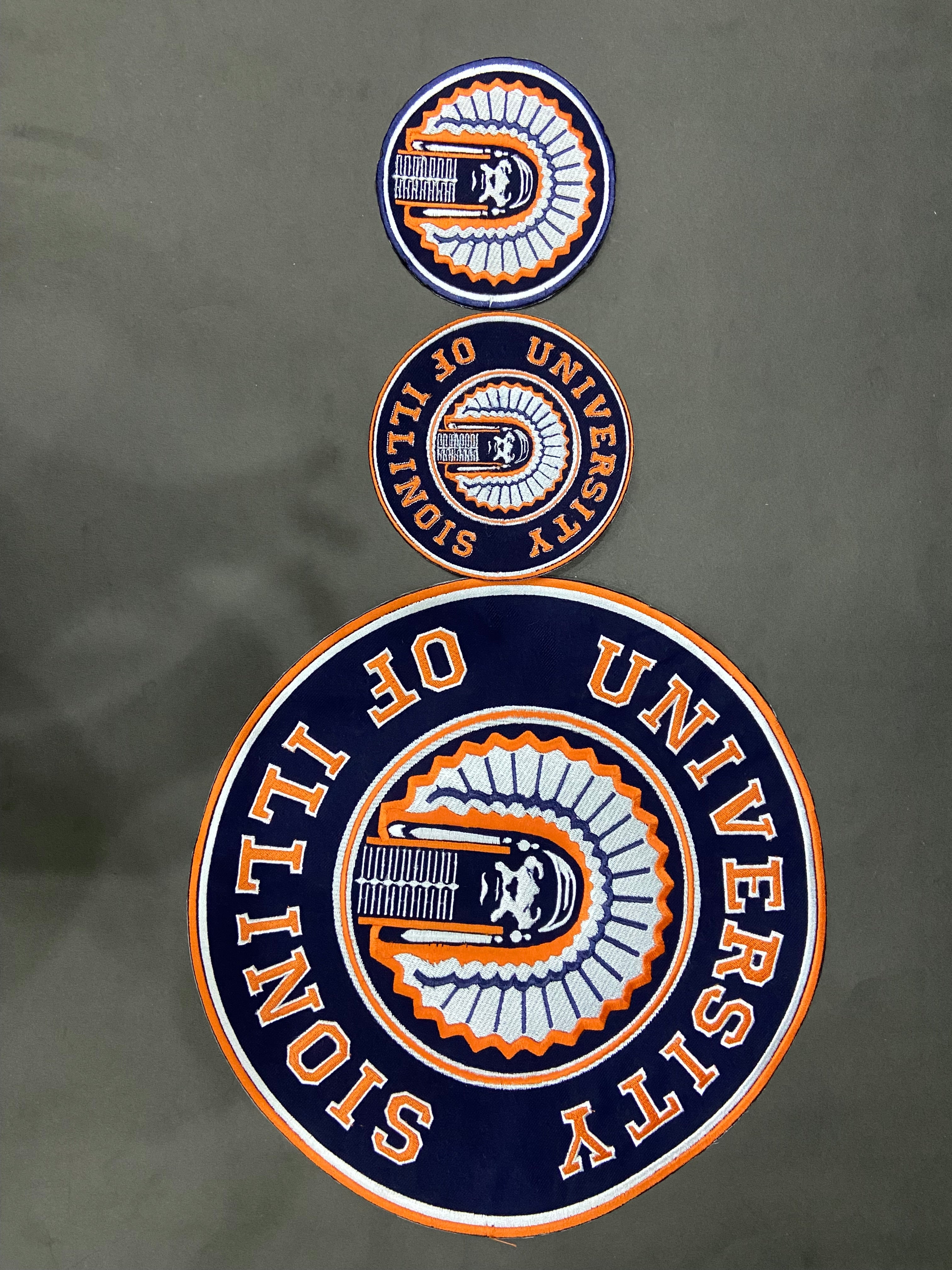 University of Illinois Fighting Illini Embroidered Patch – Premium NCAA Fan Applique