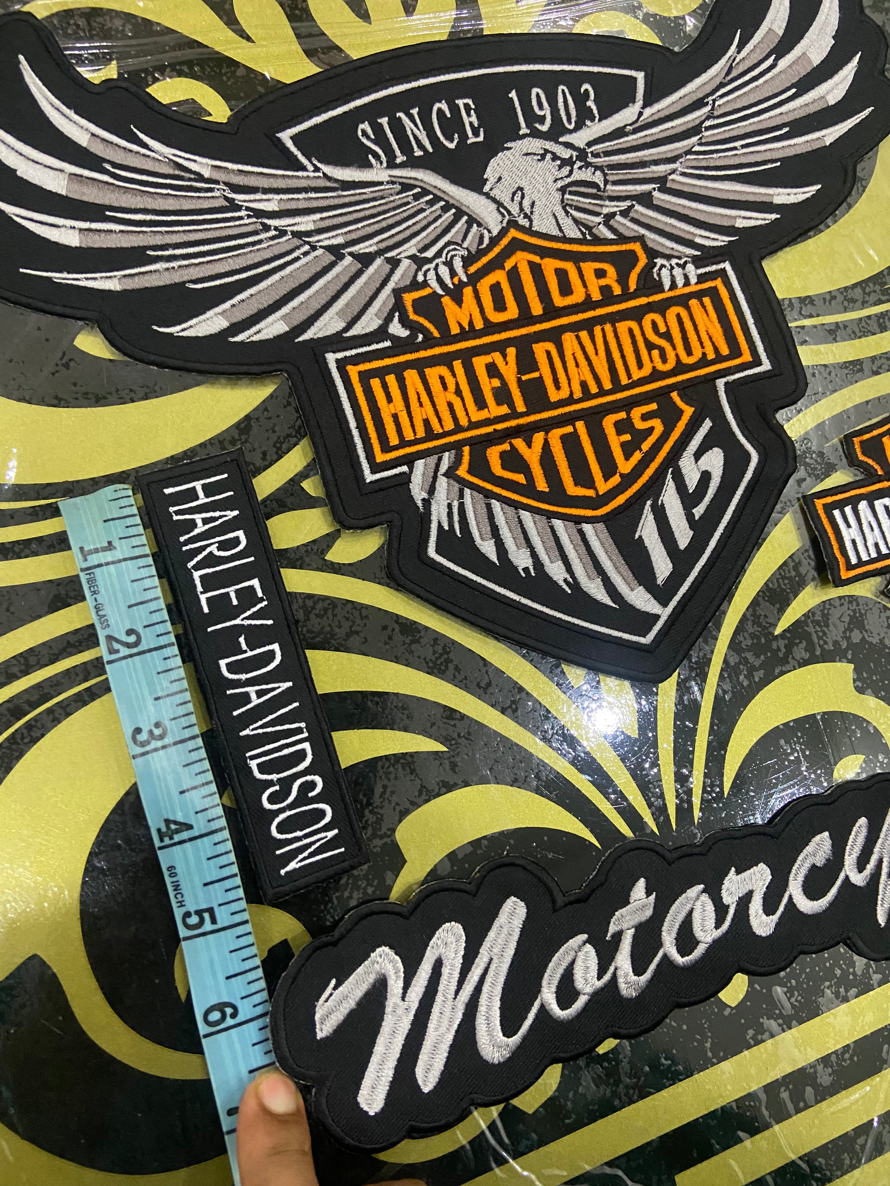 Harley-Davidson Eagle Full-Panel Set | 4-Piece Custom Vest Pack