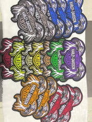 Double Eagle Harley-Davidson Embroidered Patch | Large 12-Inch Biker Vest Back Badge