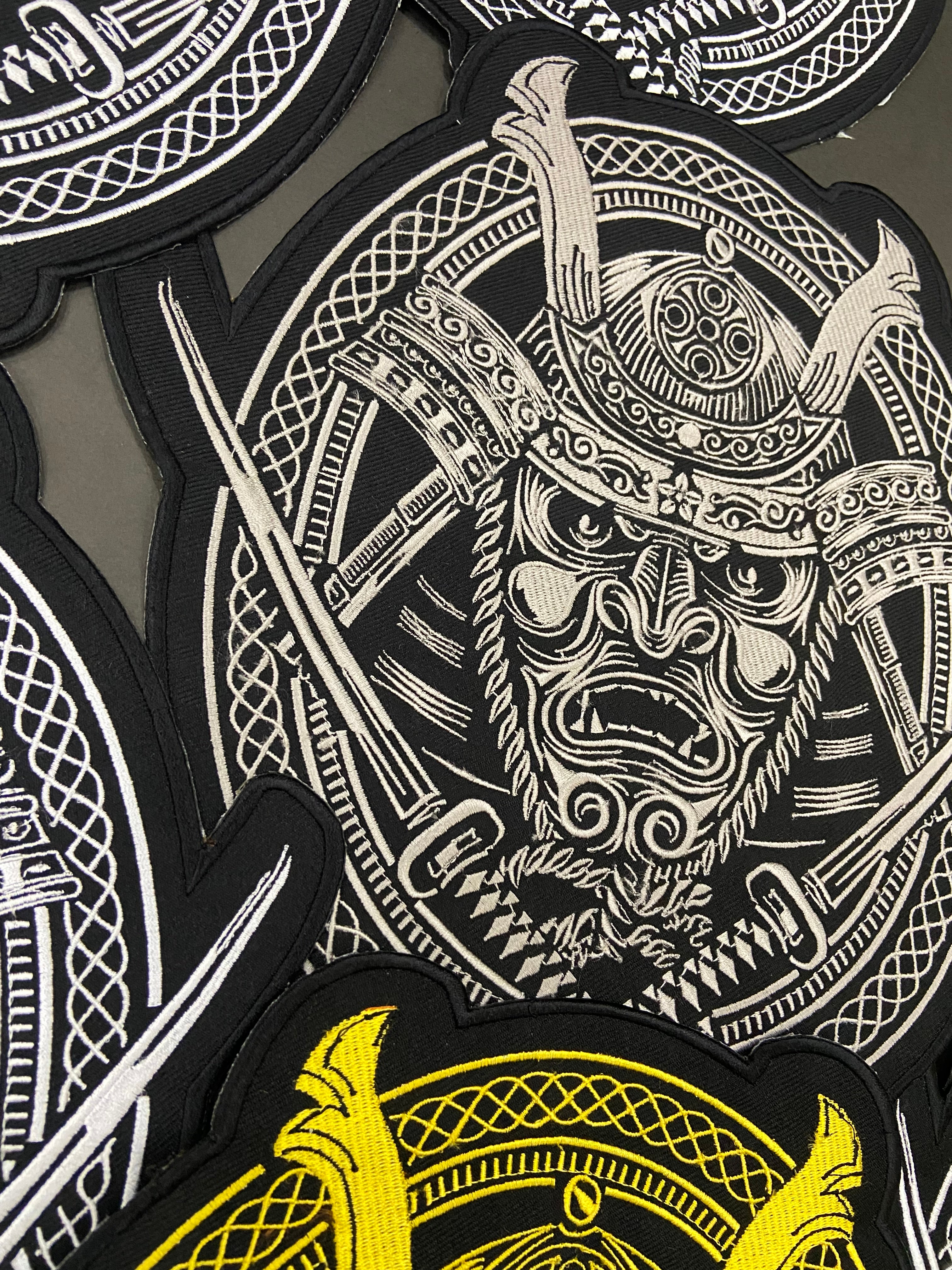 Samurai Odin Sons of Vikings Embroidery Patch: Iron On Cosplay