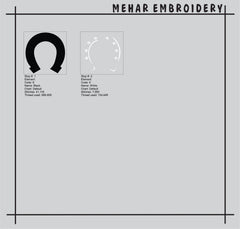 Horseshoe Embroidery Design, Lucky Horse Shoe Digital File, 8 Sizes 8 Formats