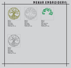 Celtic Tree of Life Embroidery Design – Yggdrasil Machine File (8 Sizes, 8 Formats)