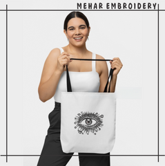 Evil Eye Embroidery Design, Mystic All Seeing Eye Machine File